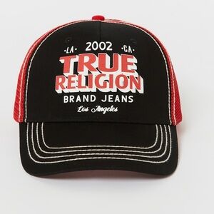 True Religion Trucker Logo Adjustable Cap